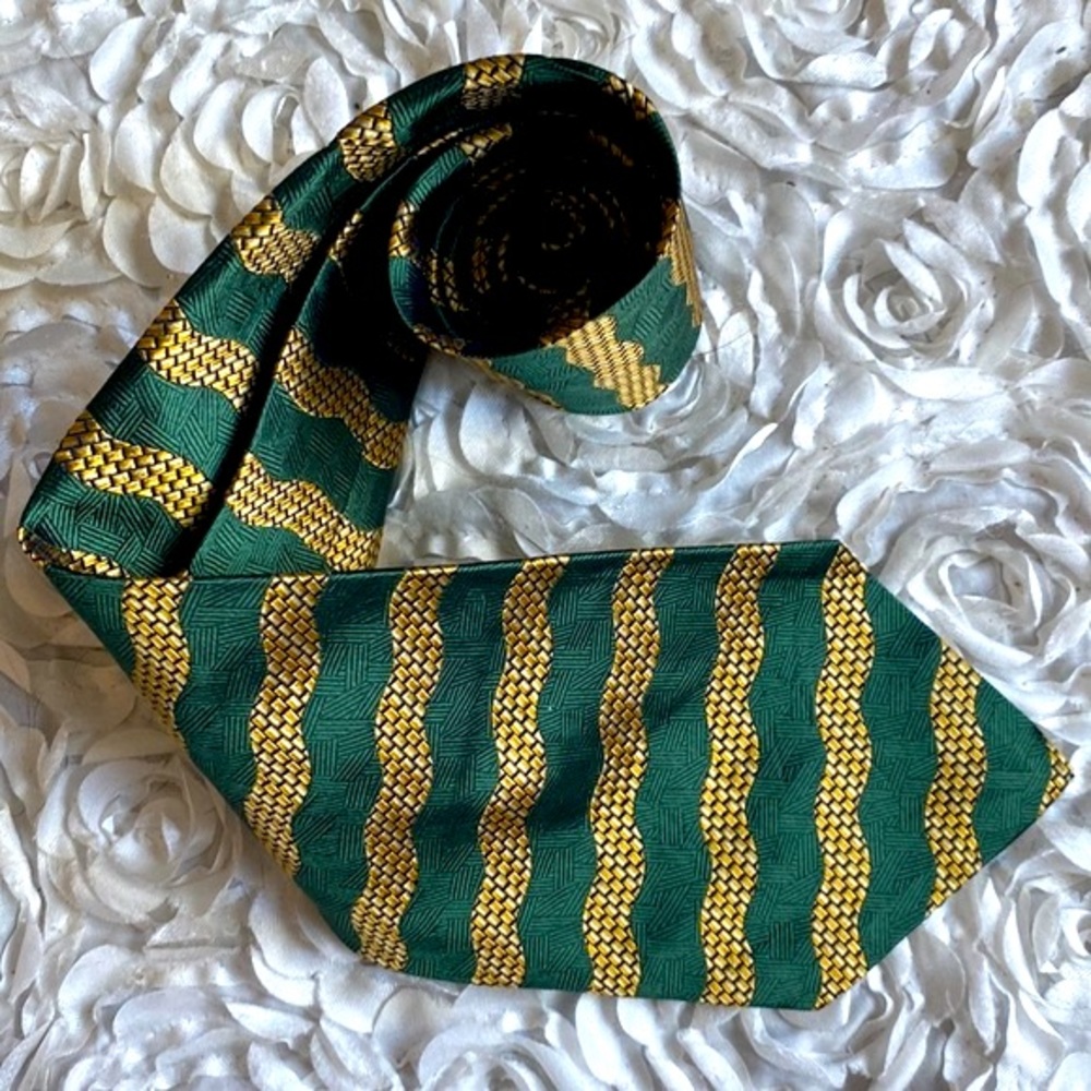 New Bill Burns silk striped tie‎